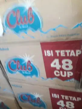 Club gelas 1 dus isi 48 pcs, murah