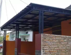 Kanopi garasi rumah besi atap galvalum.. jaya abadi 003