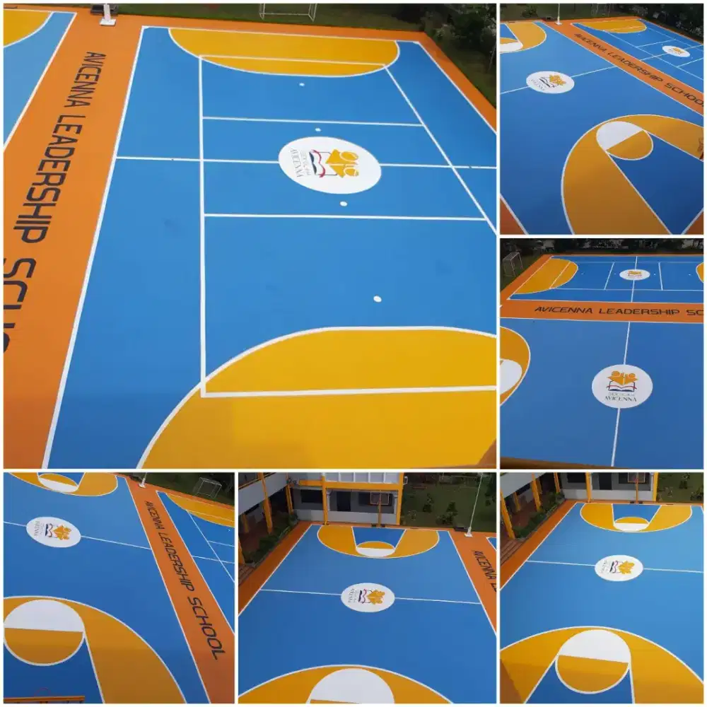 Lapangan olahraga , pengecatan , cat
