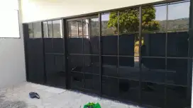 Promo Pintu Jendela Partisi Kaca Tempered Aluminium Murah