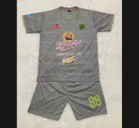 Jersey kaos baju setelan anak persebaya gray