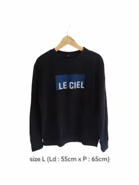 HUM crewneck sweater | Le ciel | thrift - size L