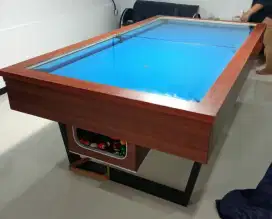 Billiard Biliar Bilyar Pool 7ft Bisa Untuk Dinner Lapisan Kaca Tebal