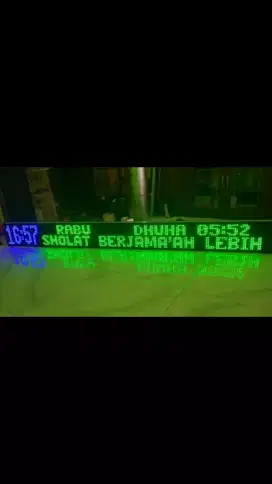 Promo khusus jam masjid ukuran 200x20cm