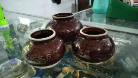 3 Guci Kecil Antik China Lawas