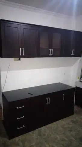 Kitchen set minimalis jati