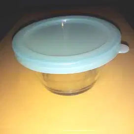 mangkuk kaca 10 cm dengan tutup