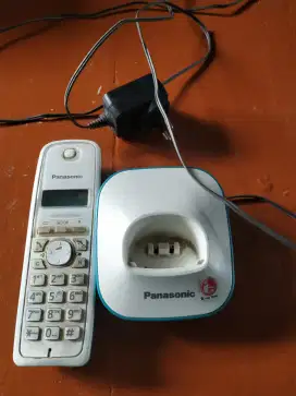 Wireless Cordless Telp Rumah Panasonic Segel Lengkap