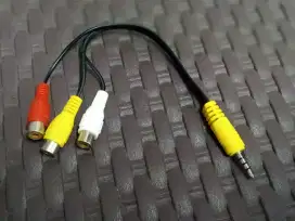 Kabel Aux Audio Splitter 3.5mm Male to 3 Female