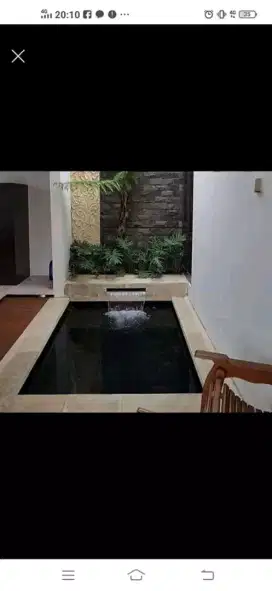 Kolam minimalis motif batu rowosari
