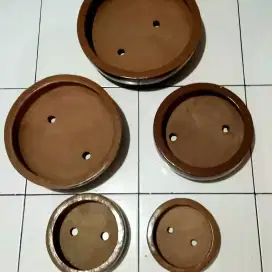 Pot bonsai gerabah Diameter 33,29,24,20,16,12