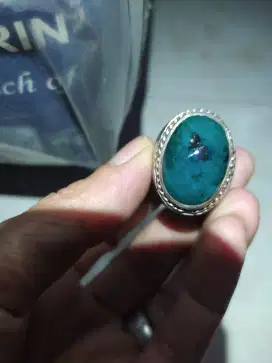 batu cincin bacan perak lawas