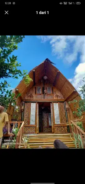 Rumah Bambu Minimalis