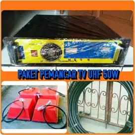 PAKET PEMANCAR TV TRANSMITTER TV UHF/VHF DARI LOW - HIGH POWER