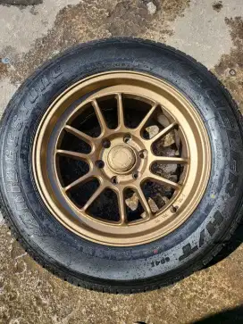Velg JF Series Gold R18 & Ban Bridgestone 265/60/18