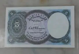 5 Piastres The Arab Republic of Egypt