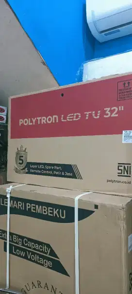 OBRAL LED TV POLYTRON 32 INCHI DIGITAL BARANG BARU GARANSI RESMI