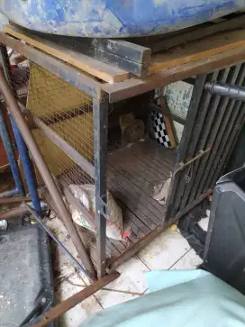 Kandang anjing besi kokoh berat