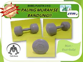 BARBEL DUMBELL PLASTIK 3 KG