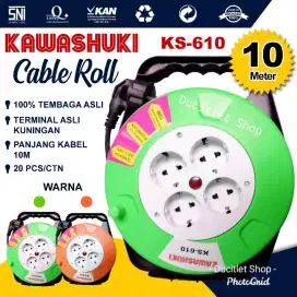 Colokan Box Kabel Roll Bulat Panjang Gulung listrik Cable Stop Kontak