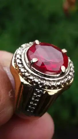 Jual Batu Cincin Natural Red Ruby Cutting Mozambique Bagus sekali