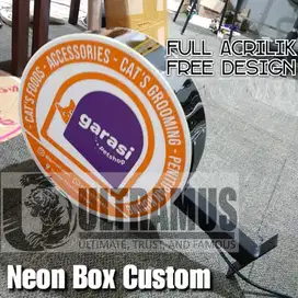 NEON BOX FULL ACRILIK BEBAS CUSTOM