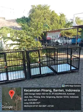 Kandang anjing besi 0777