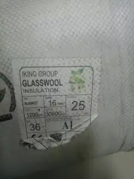 Peredam glaswool tebal 5cm