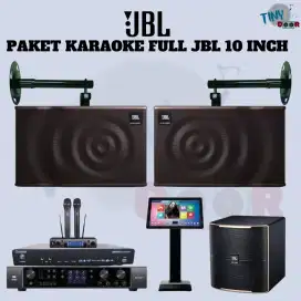 Paket Karaoke Full Set JBL MK10 10 inch Komplit Siap Pakai