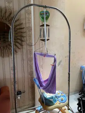 Tiang ayunan bayi dan mesin otomatis elektri