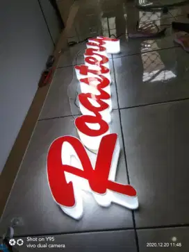 Huruf Timbul Acrylic printing