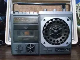 Radio jadul TELESONIC casette tape recorder lawas antik vintage rare