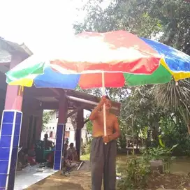 Payung tenda jumbo ukuran 300cm warna pelangi murah