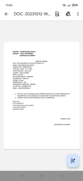Butuh kerjaan apa aja bebas
