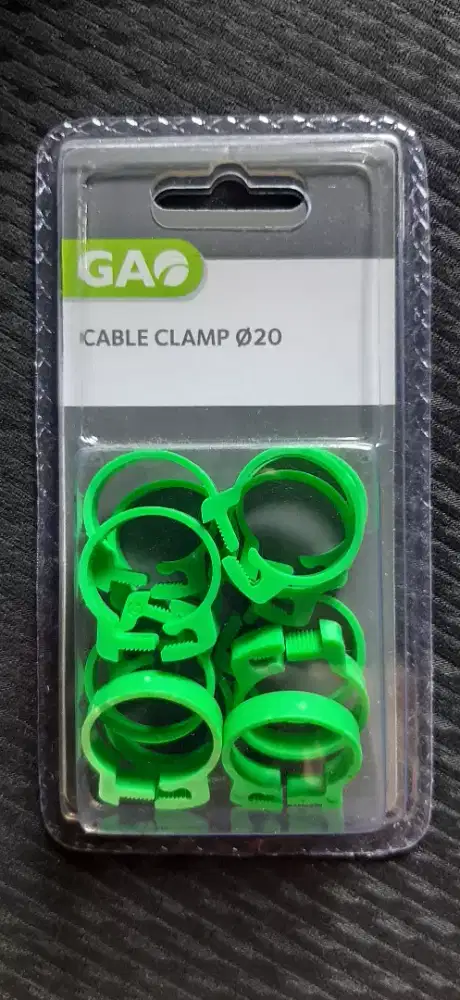 Gao Set Penjepit Kabel 2 Cm 12 Pcs - Hijau