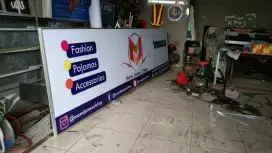 Billboard papan iklan reklame papan nama toko kantor signage plang