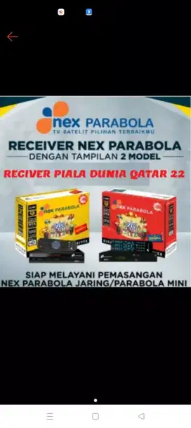 Jual Receiver Nex Parabola Free Tanpa Biaya Brlangganan