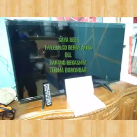 Dibeli TV bekasnya Led/lcd, plasma Tabung, semua merk dan ukuran