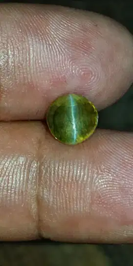 cat eye chrysoberyl 2.16carat tali bagus kaca ceylon murah harga pas