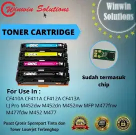 Toner Catridge HP CF410-413A CF 410A 410A laserjet siap pakai
