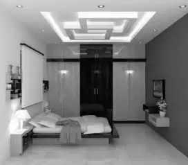 Passang  plafon gipsum  dan atap galvalum
