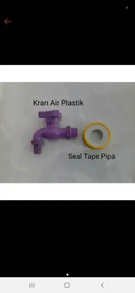 Kran Keran Air Plastik Seal Sil Tape Pipa