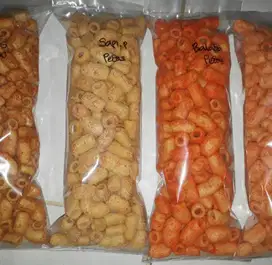 Snack cemilan jajanan keripik makaroni biasa 5 rasa enak murah renyah
