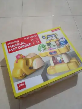 Mainan playhouse motor vespa motorcycle petcare 2in1