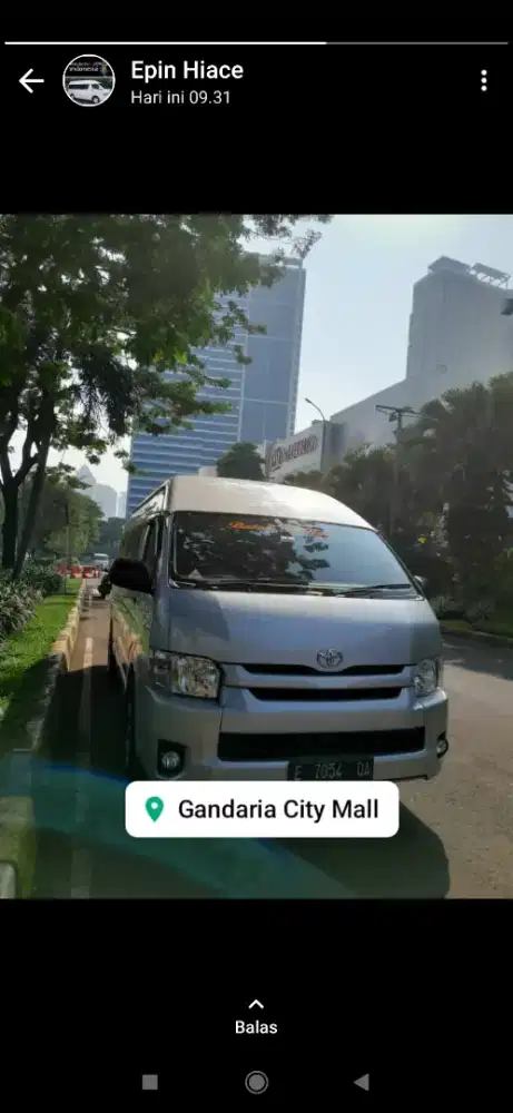 Sewa Hiace Jabodetabek
