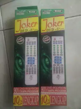 Remote Multi Joker DVD 8+ super lengkap cocok semua merek dvd