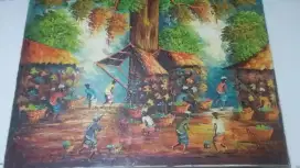 Nego Lukisan Pasar Tradisional cat palet