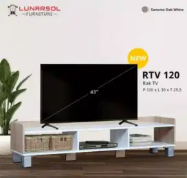 RAK TV - MEJA TV 50INCH Minimalis - MEJA Serbaguna 120cm