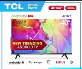 SmartTV Android TCL 40 GoogleTV Bezelles Netflix Digital Remote Voice