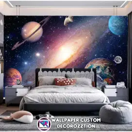 Wallpaper Dinding Motif Luar Angkasa - Wallpaper Custom 3D
